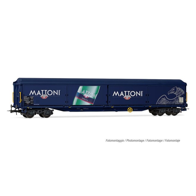 Rivarossi HR6651 - CH-AHD, 4-achs. Schiebewandwagen der Bauart Habils-vy, MATTONI, Betriebsnummer 31 85 275 0 502-4