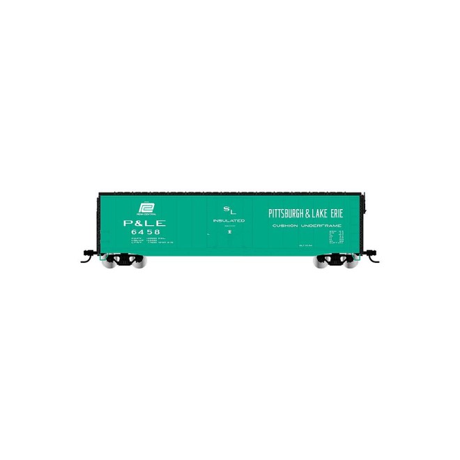 Rivarossi HR6663A - P&LE, gedeckter Güterwagen mit Schwenkschiebetüren, HellBlau, ohne Dachsteg, Betriebsnr. 6458