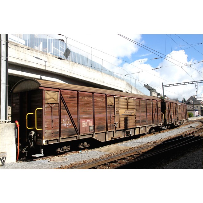 Bemo 2278170 - RhB Gak-v 5420 Großraumgüterwagen