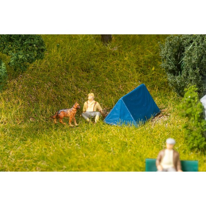Faller 180003 - 4 Zelte, blau