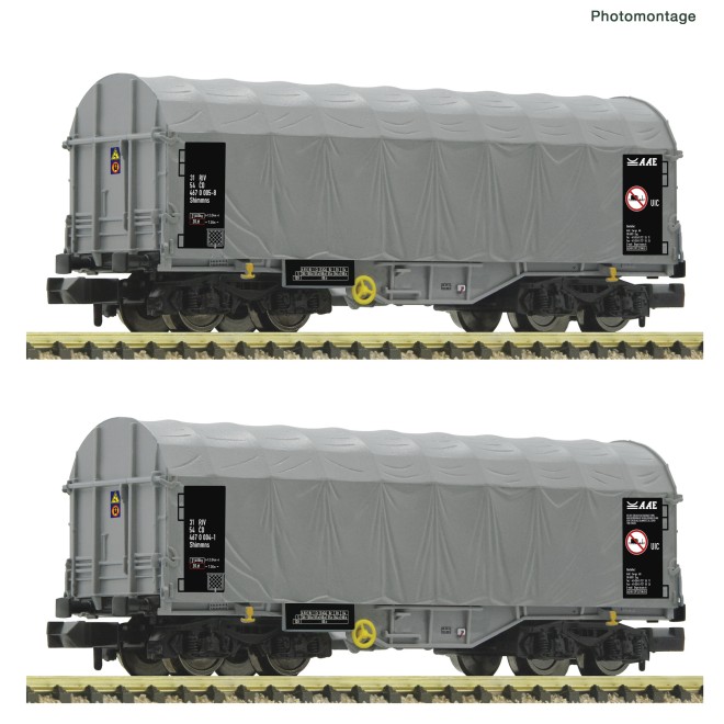 Fleischmann 6660087 - 2er Set Schiebeplanenwagen