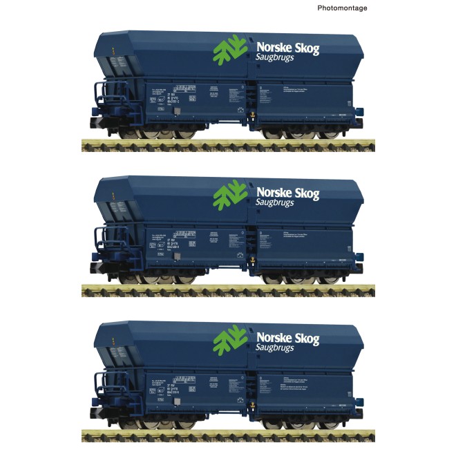 Fleischmann 6660089 - 3er Set Selbstentladewagen !No