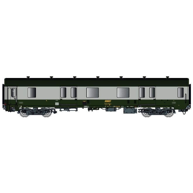 LS Models LS31230 - Packwagen MC76 Dd2 SNCF, Ep.IV, grün/grau