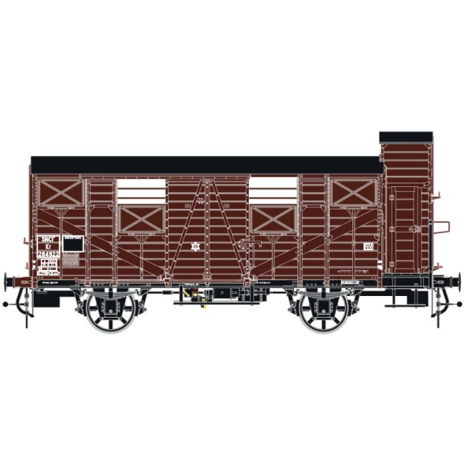 LS Models LS31311 - Ged. Güterwagen Kf 29 OCEM SNCF, Ep.IIIb