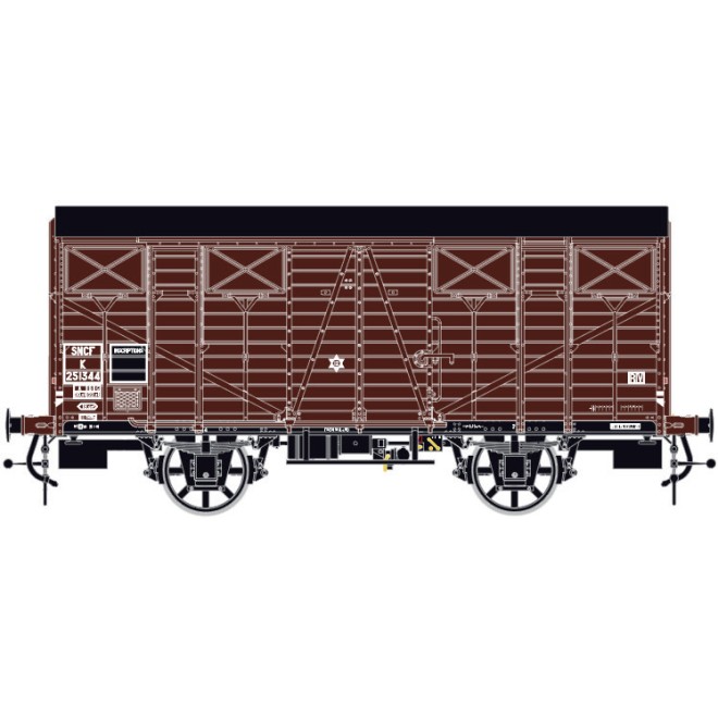 LS Models LS31312 - Ged. Güterwagen K 19 OCEM SNCF, Ep.IIIb