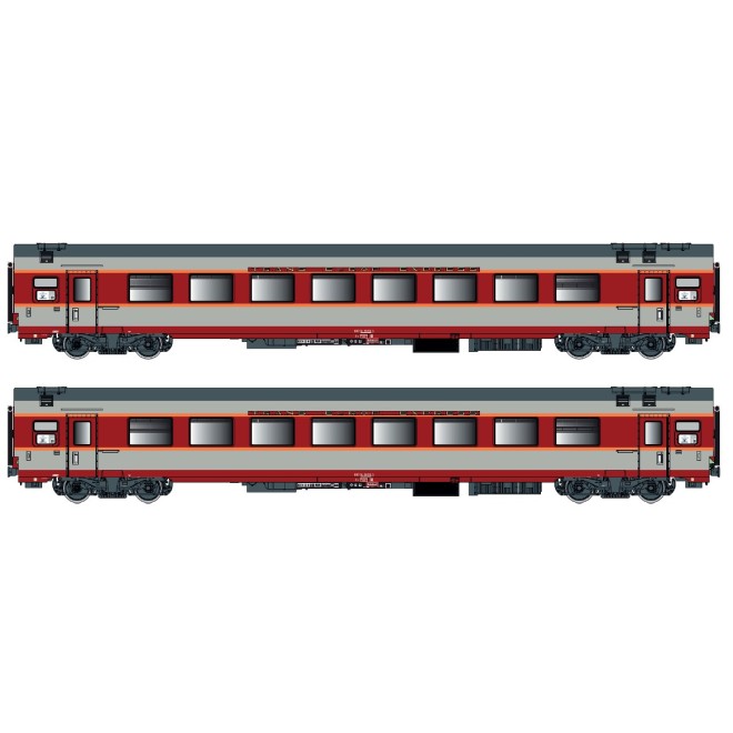 LS Models LS40077AC - 2er Set GC Personenwagen A8u SNCF, Ep.IV, Aquitaine, AC