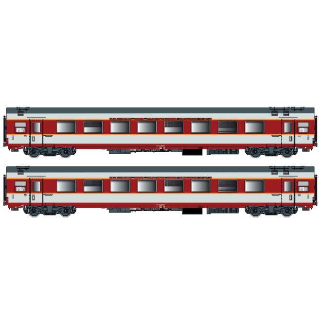 LS Models LS40078DC - 2er Set GC Personenwagen A8u SNCF, Ep.IV, Capitole
