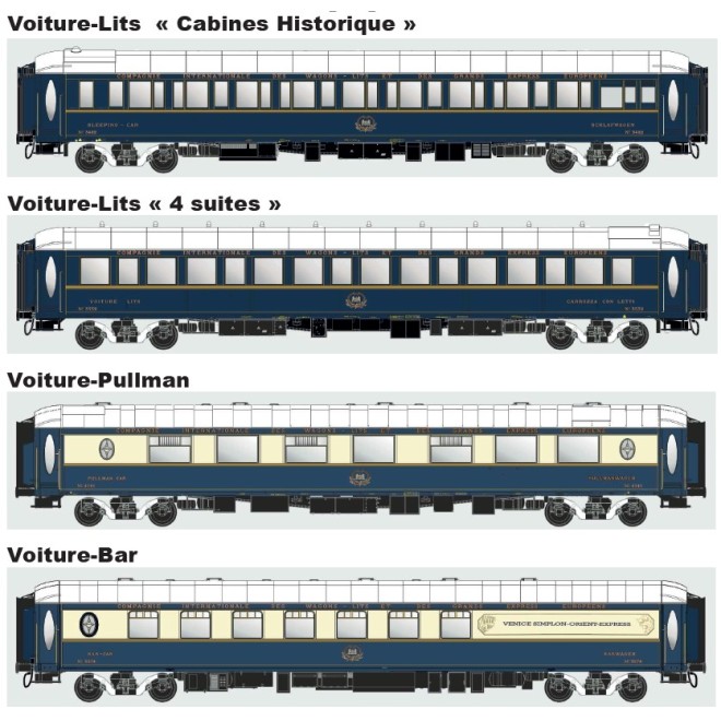 LS Models MW1007 - 4er Set Personenwagen VSOE, Ep.VI, Set 1