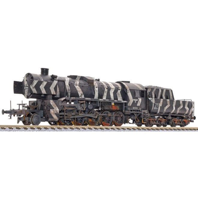 Liliput L131507 - Dampflok BR 42 1486 DRB ep.II Wintertarnung. Verwittert