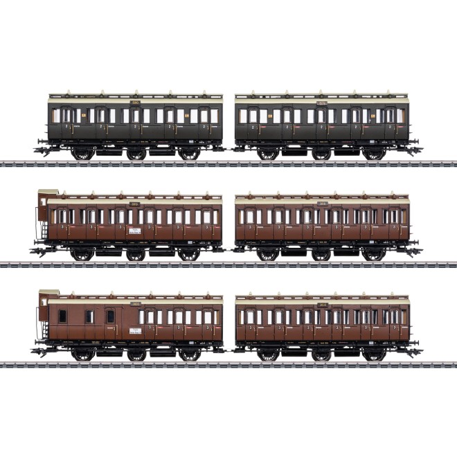 Märklin 42047 - Abteilwagen-Set KPEV