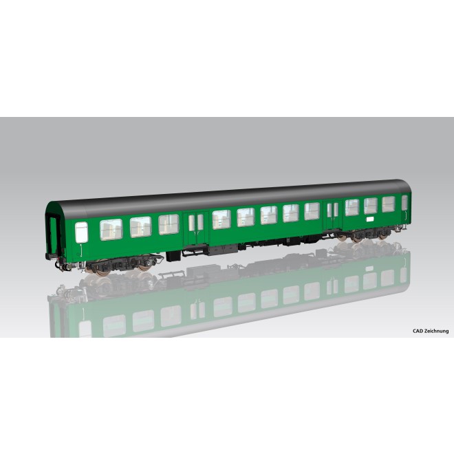 Piko 28001 - Halberstädter Mitteleinstiegswg. grün 2. Kl. gr. Dach DR IV, andere Nr.
