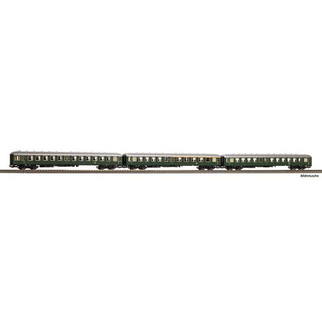 Piko 28326 - 3er Set yl-Wg. Mit Steuerwagen DB III