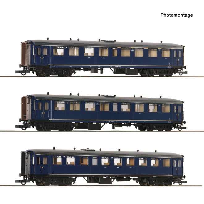 Roco 6200054 - 3er Set Beiwag. Blokkendoos NS