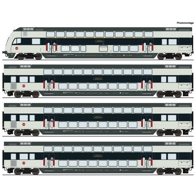 Roco 6220147 - 4er Set Dosto DSB AC