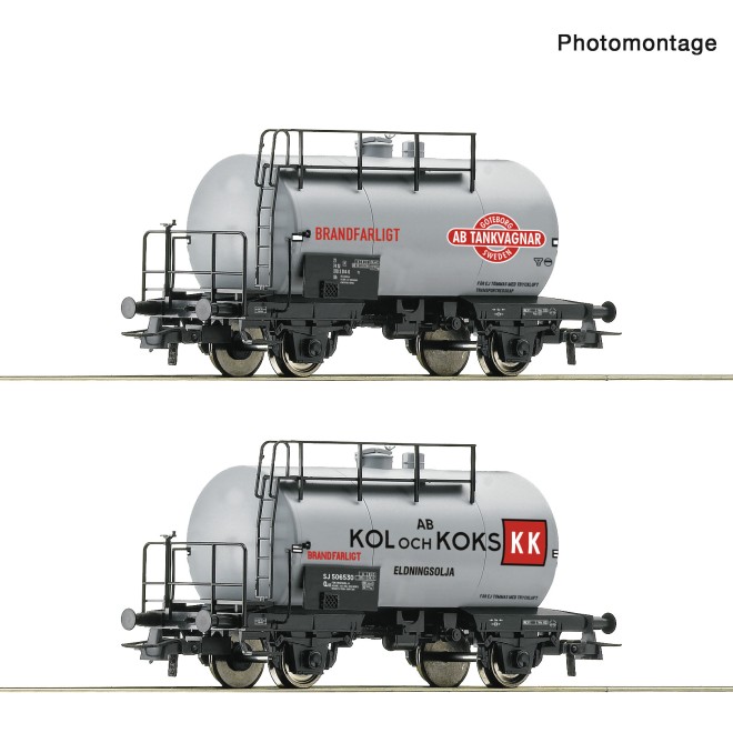Roco 6600193 - 2er Set Kesselwagen SJ
