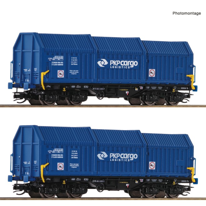 Roco 6680008 - 2er Set Teleskophaubenwag. PKP „Spur TT“