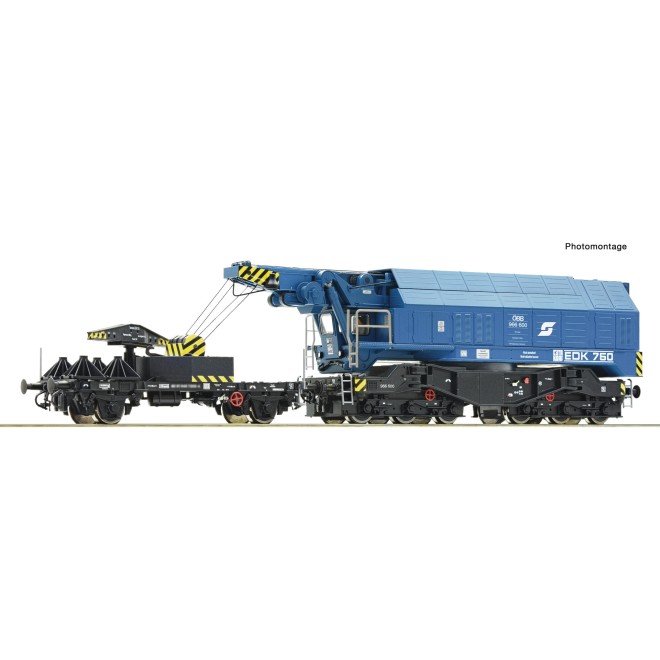 Roco 7320069 - Digitalkran EDK 750 ÖBB blau AC-Snd