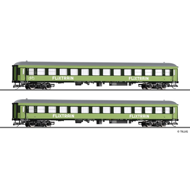 Tillig 01101 - Reisezugwagenset „Flix Train“