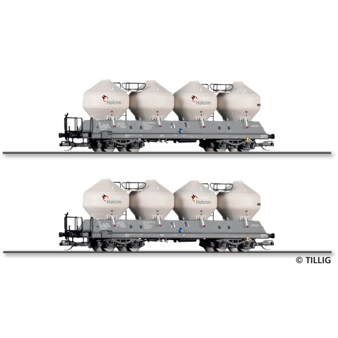 Tillig 01118 - Güterwagenset der Holcim (Česko) a.s.