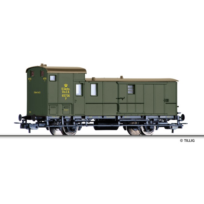 Tillig 77064 - Güterzugpackwagen der K.Sächs.Sts.E.B.