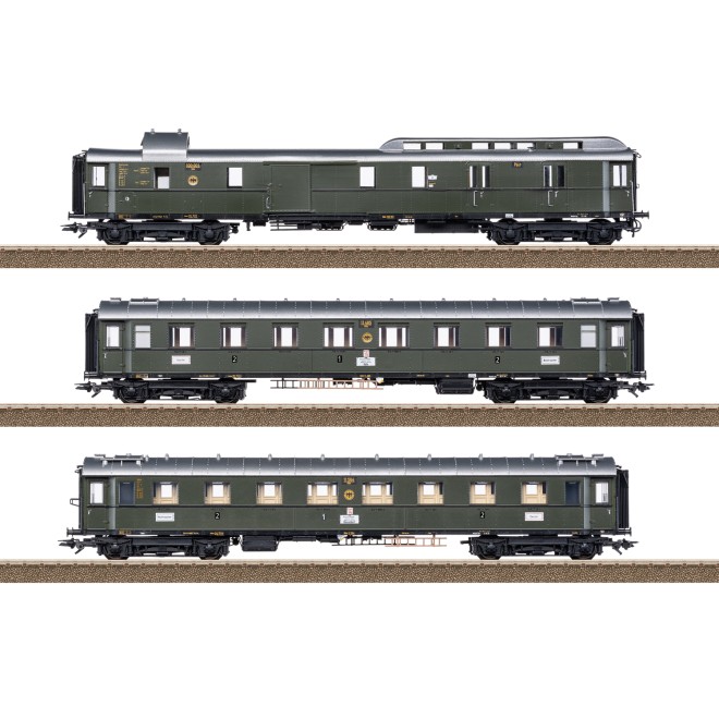Trix 23650 - Wagen-Set PwPost4ü-28 DRG