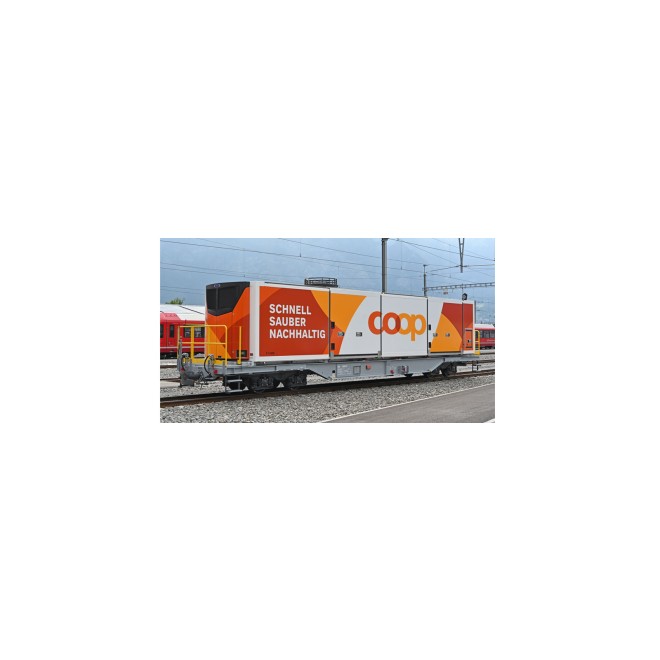 Bemo 2292115 - RhB Sb 65615 mit Klimacontainer "Coop" H0m