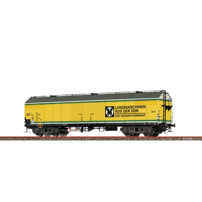 Brawa 50417 - H0 Gedeckter Güterwagen Gags-v "VEB WEIMAR-KOMBINAT" DR
