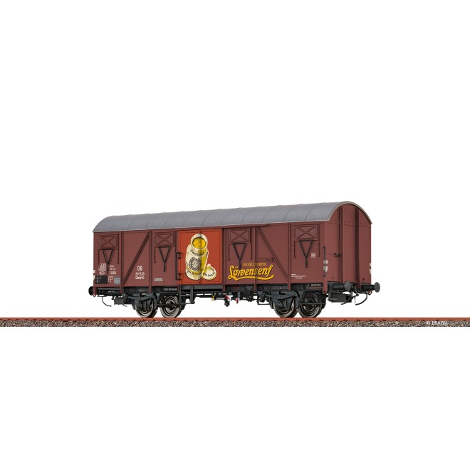 Brawa 51351 - H0 Gedeckter Güterwagen Glmhs50 „Löwensenf“ DB