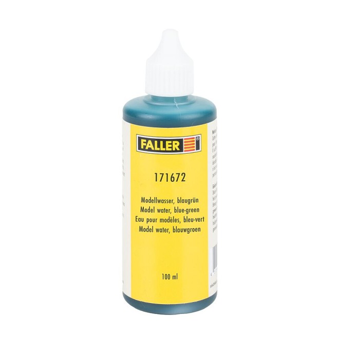 Modellwasser, blaugrün, 100 m, Spur H0, N, TT, Z
