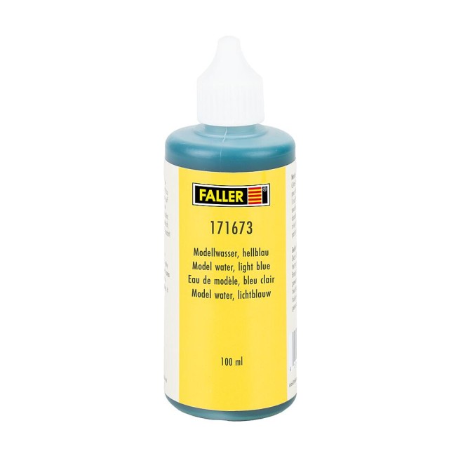 Modellwasser, hellblau, 100 m, Spur H0, N, TT, Z