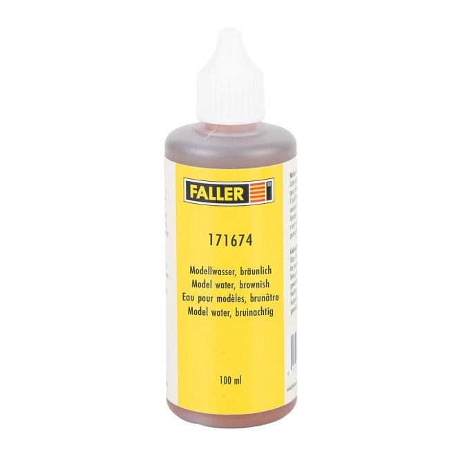 Modellwasser, bräunlich, 100, Spur H0, N, TT, Z