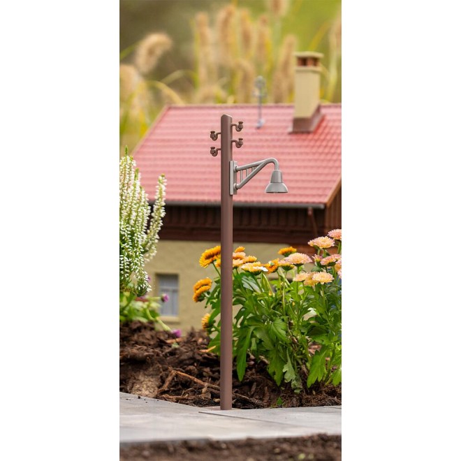 Pola 333233 - Holzmast mit Auslegerleuchte,