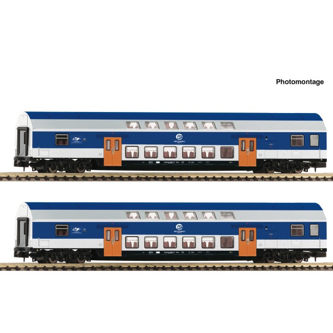 Fleischmann 6260094 - 2er Set DoSto Wagen VEB