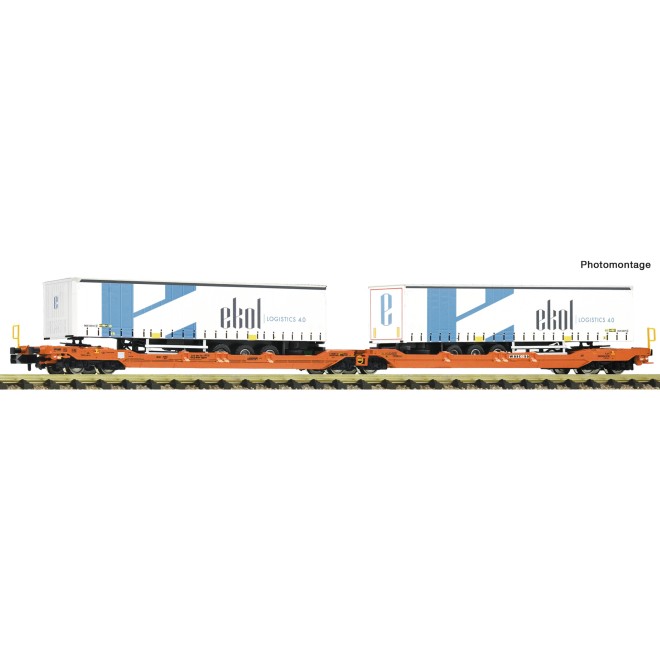 Fleischmann 6660104 - Doppeltaschenwagen T3000e Wascosa+Ekol