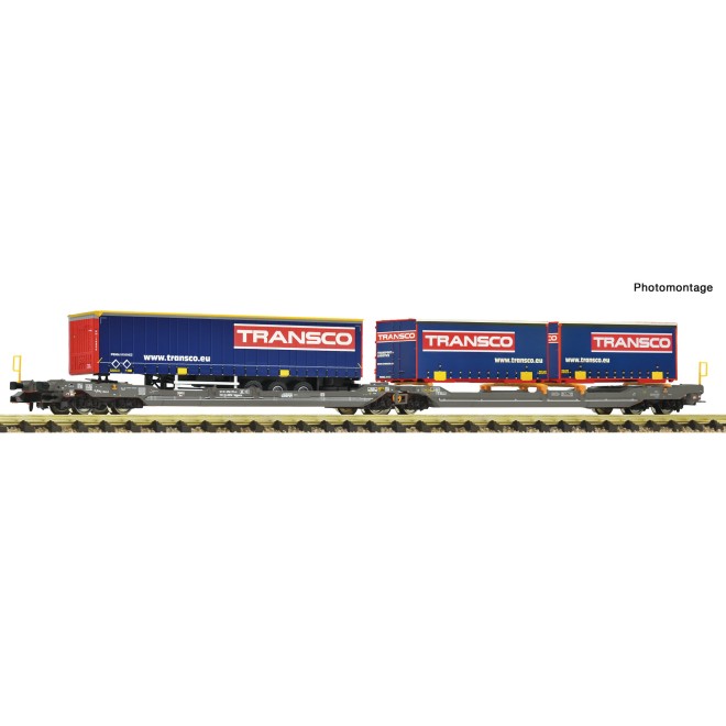 Fleischmann 6660151 - Doppeltaschenwagen T3000e Hupac+Transco