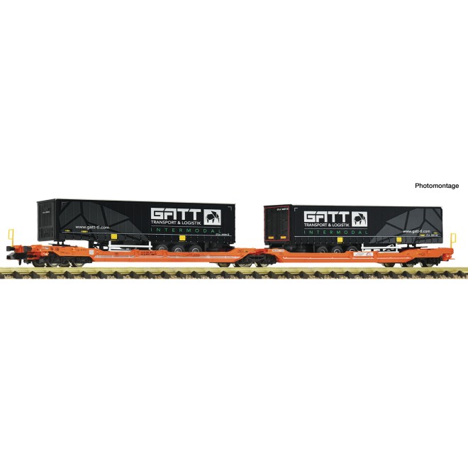 Fleischmann 6660165 - Doppeltaschenwagen T3000e Wacosa+Gatt