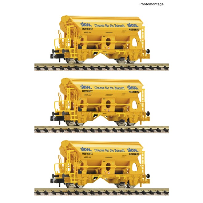 Fleischmann 6660172 - 3er Set Selbstentladewagen SKW Piesteritz