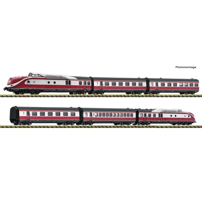 Fleischmann 7760010 - 6er Set Dieseltriebzug VT 601 DR DC