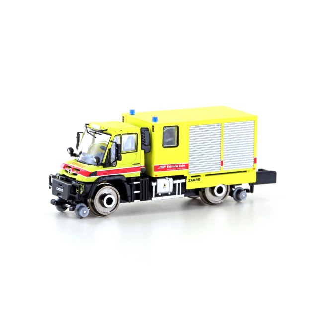 Hobbytrain H32308 - Zweiwege Unimog U423 RhB Feuerwehr, Ep.VI, DC/DCC