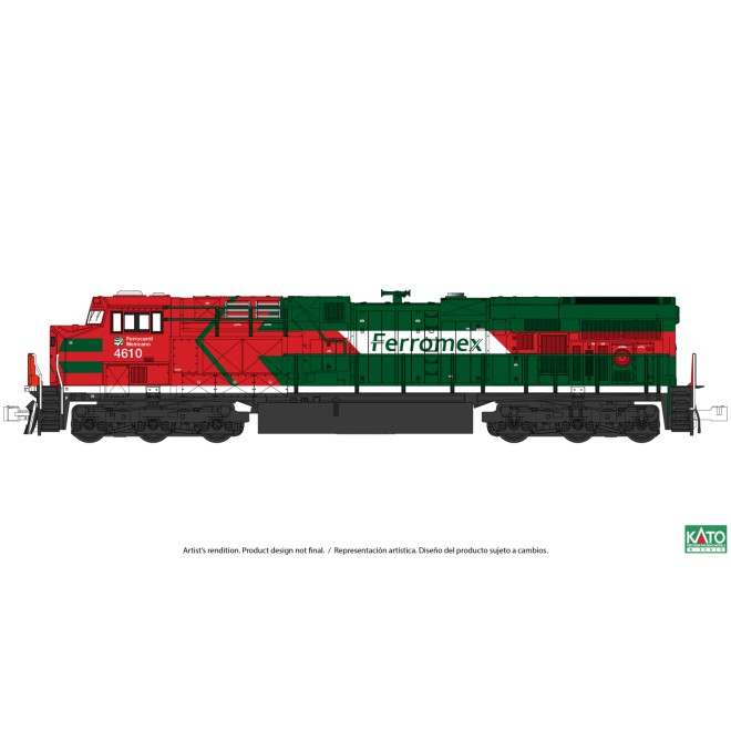 Kato K176-8974 - Diesellok GE ES44AC Ferromex, Ep.VI, #4634