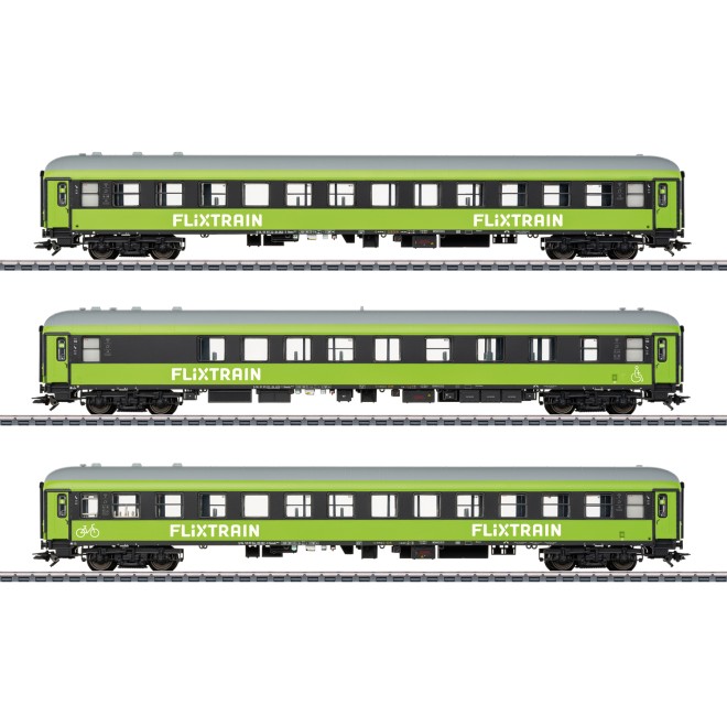 Märklin 42957 - Schnellzugwagen-Set 1, FlixTrain
