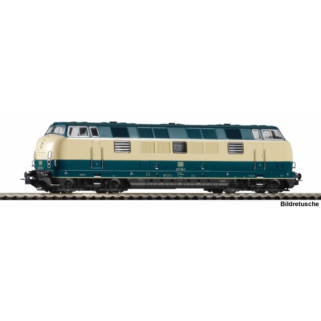 Piko 52618 - Diesellok/Sound BR 221 blau/ beige DB IV + PluX22 Dec.