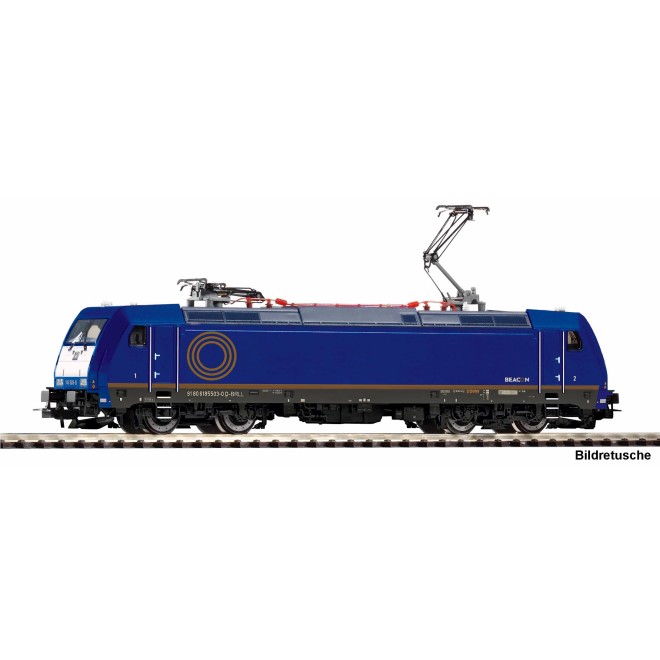 Piko 57871 - ~Elektrolok BR 185 blau Beacon VI + 8pol. Dec.