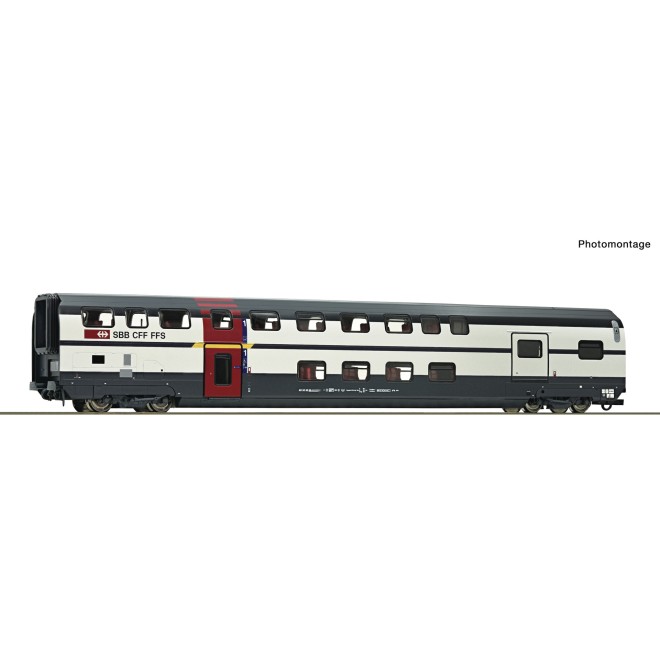 Roco 6200214 - 1. Kl. Doppelstockwagen+Gepäck IC2000