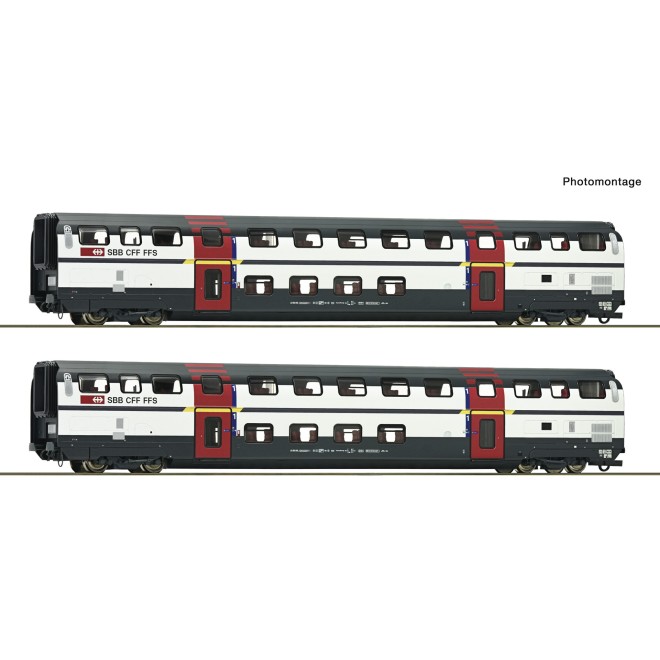 Roco 6200215 - 2er Set 1. Kl. Doppelstockwagen IC2000