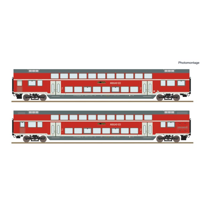 Roco 6200249 - 2er Set Dosto RE2 DB AG DC