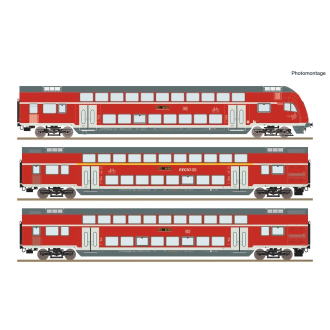 Roco 6210248 - 3er Set Dosto RE2 DB AG DCC