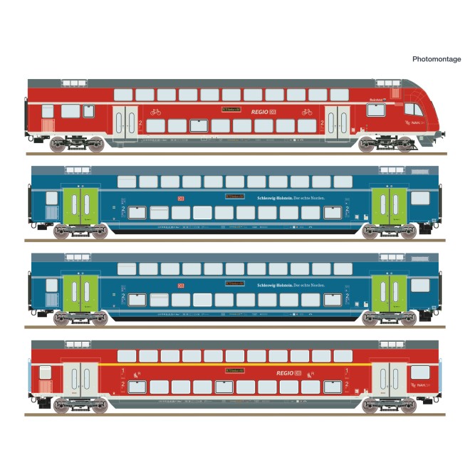 Roco 6210250 - 4er Set Dosto NAH.SH DB AG DCC