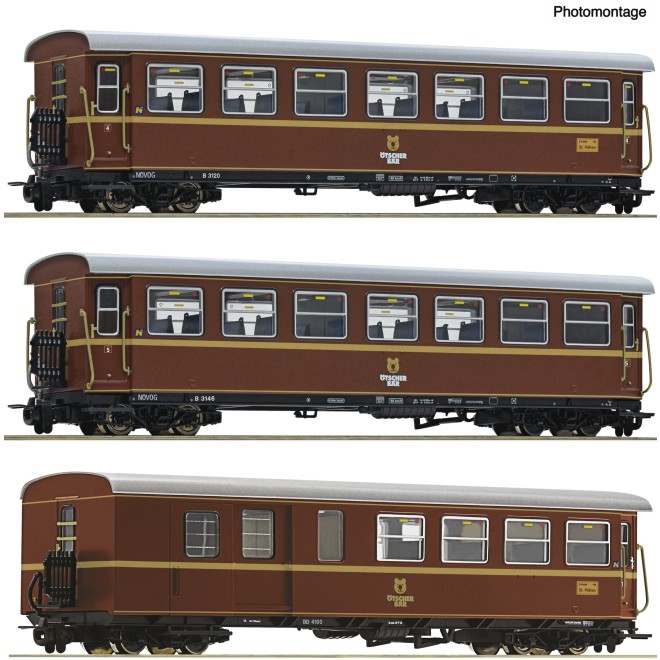 Roco 6240006 - 3er Set Personenwagen Ötscherbär