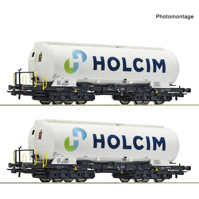 Roco 6600233 - 2er Set Silowagen Uacs Holcim